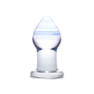 Glas Amethyst Rain Glass Plug 8 cm - Hypoallergenic, Easy to Clean