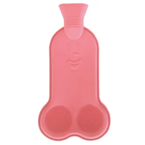 Spencer & Fleetwood Bottle Hot Water Bottle Fun Shape Pink 32cm