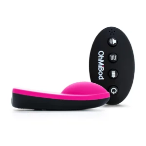 OhMiBod Club Vibe 3.OH Wireless Wearable Panty Massager, Black Lace