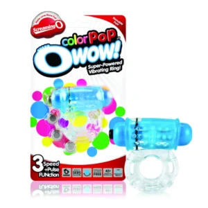 Screaming O ColorPop O Wow Blue - Vibrating Silicone Ring 3+1 Modes