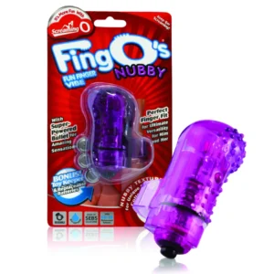 The Screaming O FingO Nubby Purple - Finger-Worn Vibrating Massager