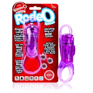 The Screaming O RodeO Spinner Intimate Ring Purple, Adjustable Fit
