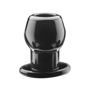 Perfect Fit Tunnel Plug Medium Black - Innovative Hollow Plug, 6.4 cm