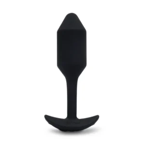 Analinis kaištis „b-Vibe Vibrating Snug Plug 2“ (juodas)