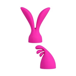 PalmPower PalmPleasure Silicone Attachments Set for Wand Massager, 2pcs