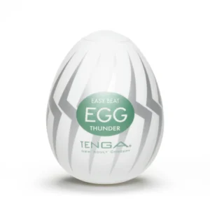 Tenga Egg Thunder Intimate Stimulation Device - Flexible Textured Sleeve