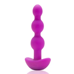 b-Vibe Triplet Fuchsia Intimate Bead System - Dual Motor, 11.7 cm