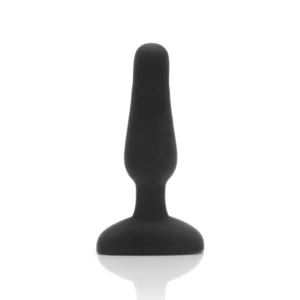 Vibruojantis analinis kaištis b-Vibe Novice (juodas)