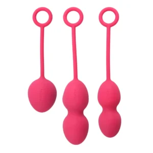 Svakom Nova Kegel Exercise Balls Set Plum Red - 3 Weights, Silicone