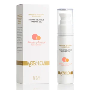 YESforLOV Allover Massage Gel Peach Apricot 50ml - Multi-Purpose & Edible