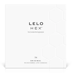 LELO HEX Original 36-Pack Condoms - Hexagonal Structure, Standard Size