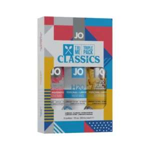 System JO Tri Me Classics Gift Set 3 x 30 ml - Water-Based, Silicone & Flavored Collection