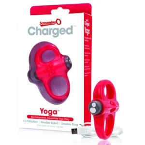 The Screaming O Charged Yoga Red Intimate Fitness Silicone Ring