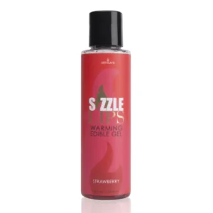 Sensuva Sizzle Lips Edible Warming Gel Strawberry 125ml