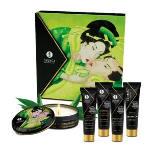 Shunga Geisha’s Secret Green Tea Mini Intimate Set - 5-Piece Collection