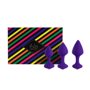 FeelzToys Bibi Set of 3 Silicone Intimate Plugs Purple