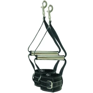 Sportsheets Edge Adjustable Leather Hand Grip Wrist Cuffs with Handles