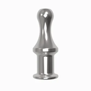 Diogol Jaz Open Aluminium Intimate Plug 120 mm Silver