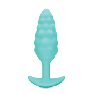 b-Vibe Texture Plug Bump Mint - Silicone Anal Plug with Vibrating Function