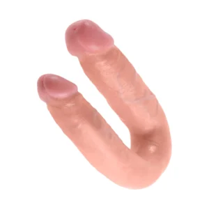 King Cock U-Shaped Double Medium Anatomical Model Flesh Tone 13.9 cm