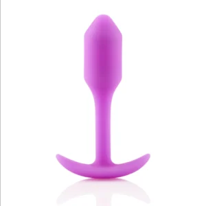 b-Vibe Snug Plug 1 Fuchsia Weighted Silicone Anal System 2x9.4cm