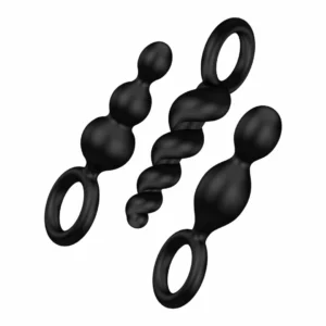 Satisfyer Booty Call Black - Set of 3 Ergonomic Silicone Plugs