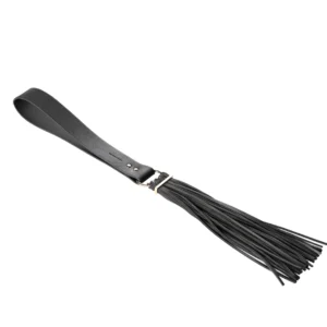 Bijoux Indiscrets MAZE Tassel Flogger Black - Elegant Bonding Accessory