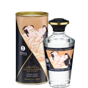 Shunga Aphrodisiac Warming Oil Vanilla 100ml - Sensual Massage Formula