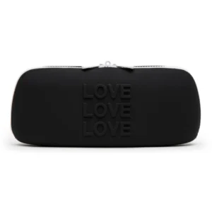 Happy Rabbit LOVE Storage Zip Bag Medium Black - Secure Silicone Case