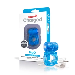 The Screaming O Charged Big O Blue Rechargeable Intimate Ring