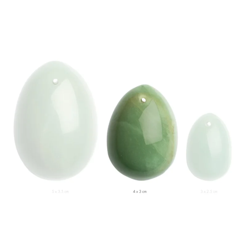La Gemmes Jade Egg M - Medium Natural Jade Wellness Stone 4x3cm