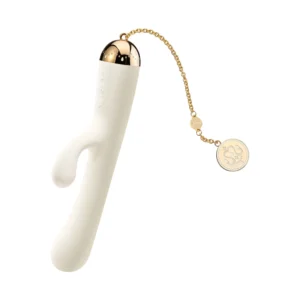 ZALO Ichigo Vanilla White - Dual Motor Intimate Device, App Control, 18K Gold