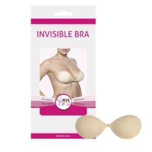 Bye Bra Invisible Bra Cup D Nude - Reusable Adhesive Support