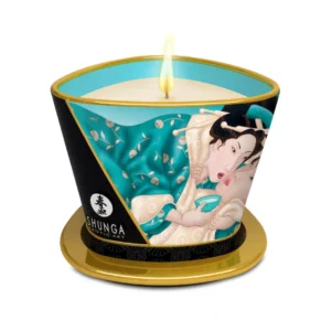 Shunga Massage Candle Island Blossoms 170ml - Aromatic Soy Wax for Spa Rituals