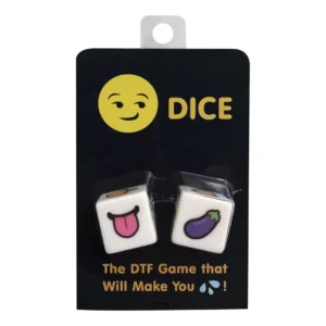 Kheper Games DTF Emoji Dice Game - Creative Couples Activity Set