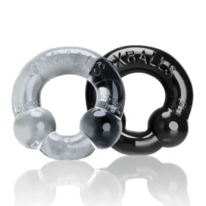Oxballs Ultraballs Dual-Pack Adjustable Rings Black & Clear