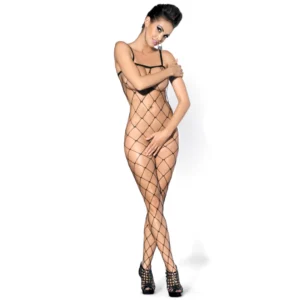 Obsessive Bodystocking N102 S/M/L Floral Pattern Open Back