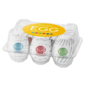 Tenga Egg Series 3 Six-Texture Set - Flexible Intimate Sleeves