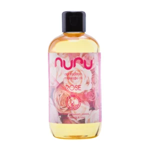 Nuru Massage Oil Rose 250ml - Nourishing Botanical Formula with Rose Oil
