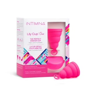 Intimina Lily Cup One Compact Menstrual Cup Medical Silicone Pink