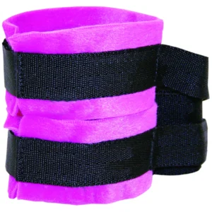 Sportsheets Sex & Mischief Adjustable Pink Cuffs with Long Tethers