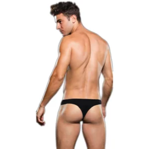 Envy Microfiber Thong Black M/L - Soft Lightweight Underwear