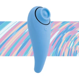FeelzToys FemmeGasm Turquoise Dual Motor Tapping & Vibrating Device