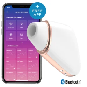 Satisfyer Love Triangle White - Compact Air-Pulse & Vibration Device App Enabled