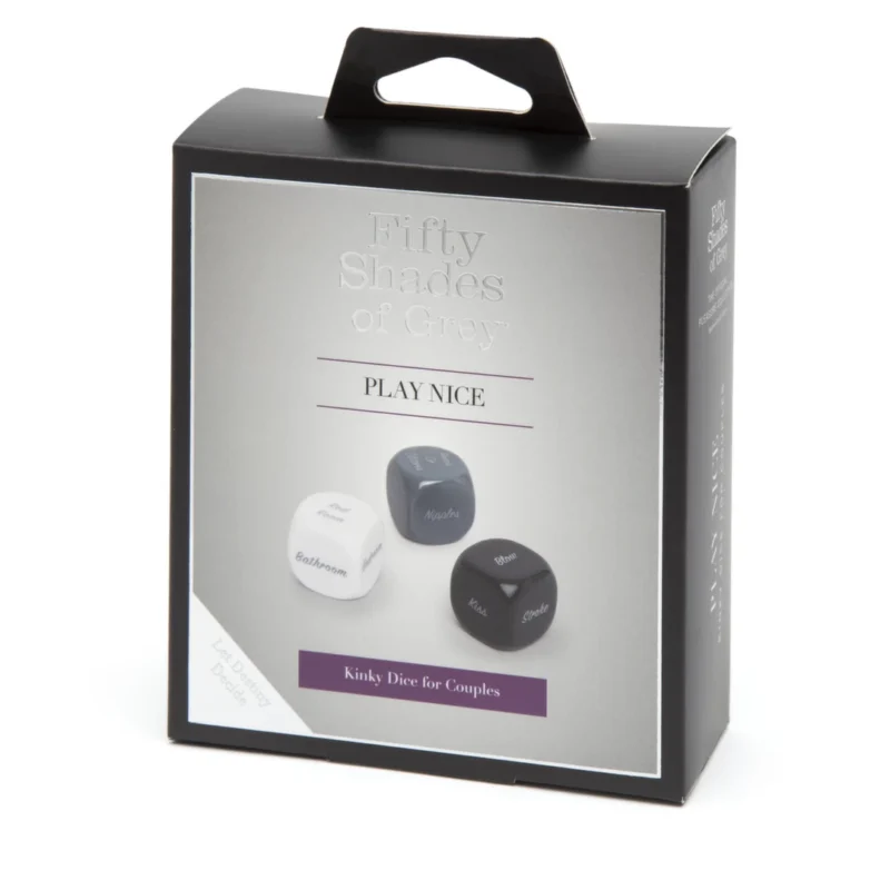 Fifty Shades of Grey Play Nice Couples Role Play Dice Set - 3 Pieces