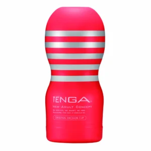 Tenga Original Vacuum Cup Medium Intimate Stimulation System Red-White
