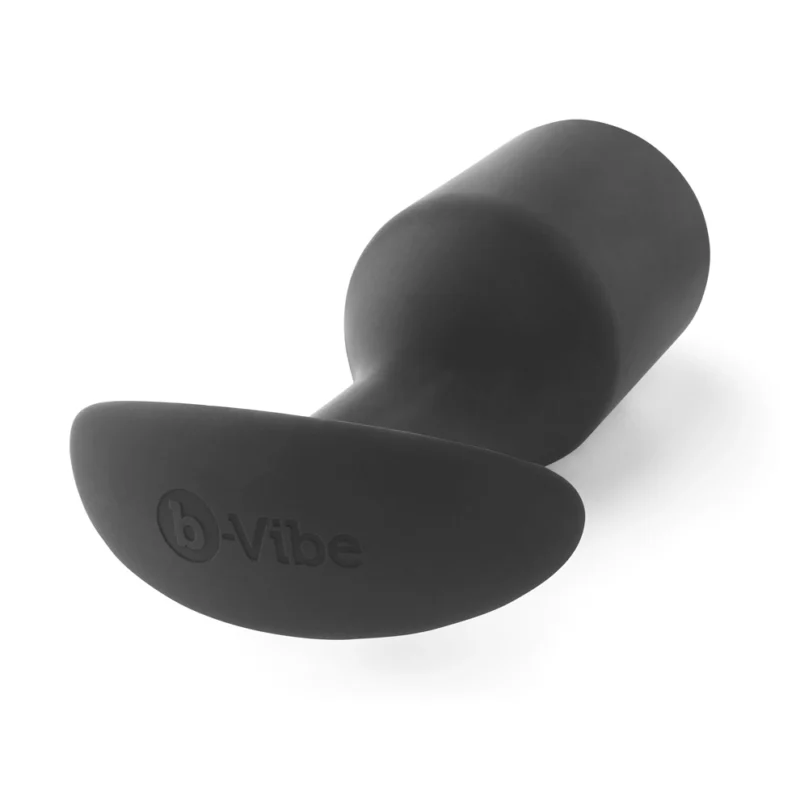 b-Vibe Snug Plug 6 Black Weighted Anatomical Silicone Plug 515g 16cm