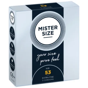 Mister Size 53 mm Anatomically Tailored Condoms 3-Pack