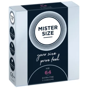 Mister Size 64 mm Condoms 3-Pack - Precision Fit for Maximum Comfort