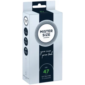 Mister Size 47 mm Anatomically Tailored Condoms 10-Pack